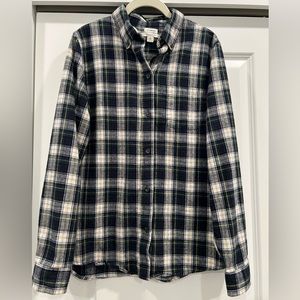 L.L. Bean Flannel Plaid Shirt M